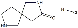 2,7-Diazaspiro[4.4]nonan-3-one hydrochloride Struktur