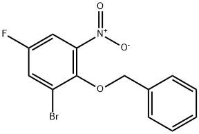 2-(Benzyloxy)-1-broMo-5-fluoro-3-nitrobenzene Struktur