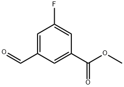 Methyl 3-Fluoro-5-forMylbenzoate Struktur