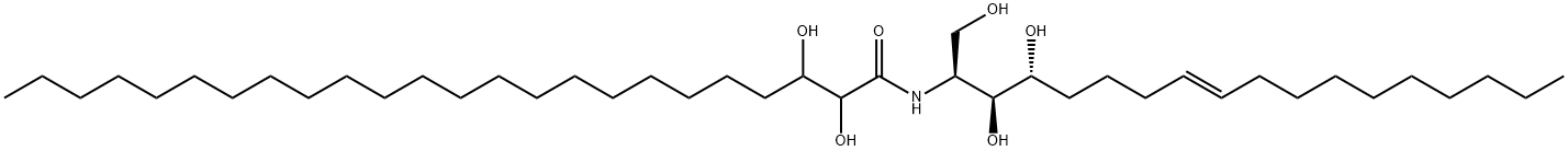 N-[(1S,2S,3R,7E)-2,3-二羥基-1-(羥基甲基)-7-十七碳烯-1-基]-2,3-二羥基二十四烷酰胺 結(jié)構(gòu)式