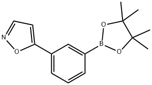 5-[3-(4,4,5,5-Tetramethyl-[1,3,2]dioxaborolan-2-yl)-phenyl]-isoxazole Struktur