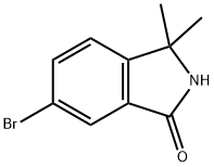 6-BroMo-2,3-Dihydro-3,3-diMethyl-1H-Isoindol-1-one Struktur