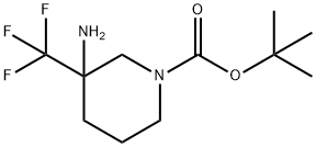 1-Boc-3-aMino-3-trifluoroMethylpiperidine Struktur