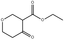 Ethyl 4-oxotetrahydro-2H-pyran-3-carboxylate Struktur