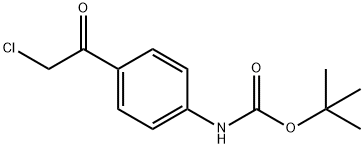 tert-Butyl (4-(2-chloroacetyl)phenyl)carbaMate Struktur