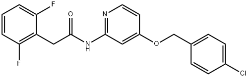 N-[4-[(4-Chlorophenyl)Methoxy]-2-pyridinyl]-2,6-difluoro-benzeneacetaMide Struktur