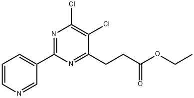 5,6-Dichloro-2-(3-pyridinyl)-4-pyriMidinepropanoic acid ethyl ester Structure