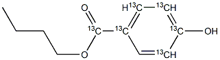 Butyl Paraben-13C6 Struktur