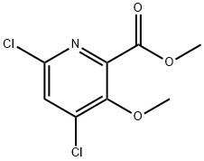 Methyl 4,6-dichloro-3-Methoxypicolinate Struktur