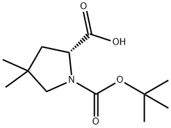 1,2-Pyrrolidinedicarboxylic acid, 4,4-diMethyl-, 1-(1,1-diMethylethyl) ester, (2R)-|R-1-BOC-4,4-二甲基吡咯烷-2-羧酸