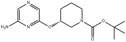 (R)-3-(6-AMino-pyrazin-2-yloxy)-piperidine-1-carboxylic acid tert-butyl ester Structure