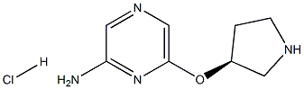 6-((S)-Pyrrolidin-3-yloxy)-pyrazin-2-ylaMine hydrochloride Struktur