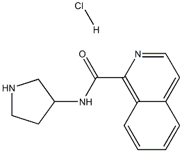 Isoquinoline-1-carboxylic acid pyrrolidin-3-ylaMide hydrochloride Struktur