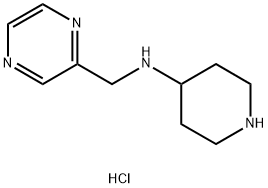 Piperidin-4-yl-pyrazin-2-ylMethyl-aMine hydrochloride Struktur