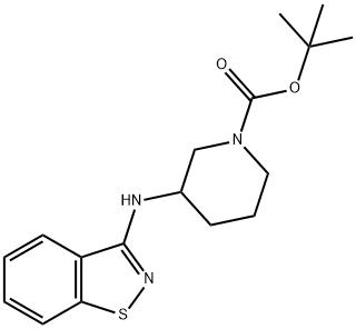 3-(Benzo[d]isothiazol-3-ylaMino)-piperidine-1-carboxylic acid tert-butyl ester Struktur