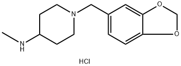 (1-Benzo[1,3]dioxol-5-ylMethyl-piperidin-4-yl)-Methyl-aMine hydrochloride Struktur