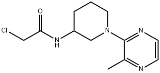 2-Chloro-N-[1-(3-Methyl-pyrazin-2-yl)-piperidin-3-yl]-acetaMide Struktur