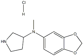 Benzo[1,3]dioxol-5-ylMethyl-pyrrolidin-3-yl-aMine hydrochloride Struktur