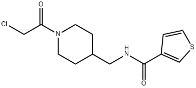 Thiophene-3-carboxylic acid [1-(2-chloro-acetyl)-piperidin-4-ylMethyl]-aMide Struktur