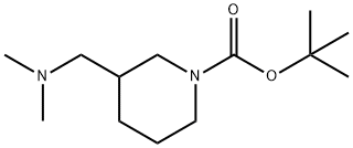 3-DiMethylaMinoMethyl-piperidine-1-carboxylic acid tert-butyl ester Struktur