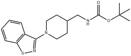 (1-Benzo[d]isothiazol-3-yl-piperidin-4-ylMethyl)-carbaMic acid tert-butyl ester Struktur