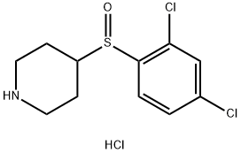 4-(2,4-Dichloro-benzenesulfinyl)-piperidine hydrochloride Struktur