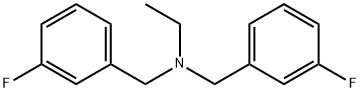 Ethyl-bis-(3-fluoro-benzyl)-aMine Struktur