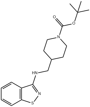 4-(Benzo[d]isothiazol-3-ylaMinoMethyl)-piperidine-1-carboxylic acid tert-butyl ester Struktur