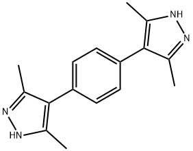 1H-Pyrazole, 4,4'-(1,4-phenylene)bis[3,5-diMethyl- Struktur