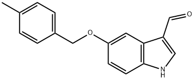 5-((4-Methylbenzyl)oxy)-1H-indole-3-carbaldehyde Struktur