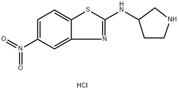 (5-Nitro-benzothiazol-2-yl)-pyrrolidin-3-yl-aMine hydrochloride Struktur