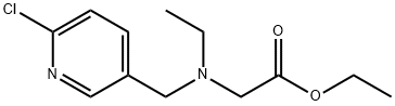 [(6-Chloro-pyridin-3-ylMethyl)-ethyl-aMino]-acetic acid ethyl ester Struktur