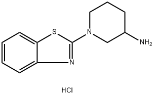 1-(benzo[d]thiazol-2-yl)piperidin-3-aMine hydrochloride Struktur