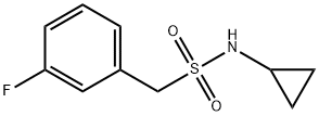 N-cyclopropyl-1-(3-fluorophenyl)MethanesulfonaMide Struktur