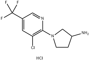 1-(3-Chloro-5-trifluoroMethyl-pyridin-2-yl)-pyrrolidin-3-ylaMine hydrochloride Struktur