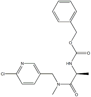 {(S)-1-[(6-Chloro-pyridin-3-ylMethyl)-Methyl-carbaMoyl]-ethyl}-carbaMic acid benzyl ester Struktur