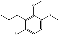 1-BroMo-3,4-diMethoxy-2-propylbenzene Struktur