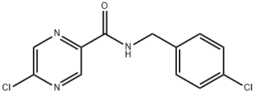 5-Chloro-N-(4-chlorobenzyl)pyrazine-2-carboxaMide Struktur