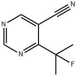 4-(2-fluoropropan-2-yl)pyriMidine-5-carbonitrile Struktur