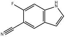 6-Fluoro-1H-indole-5-carbonitrile Struktur