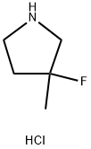 3-Fluoro-3-Methyl-pyrrolidine Struktur