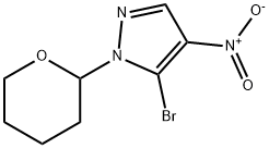 5-BroMo-4-nitro-1-(tetrahydro-2H-pyran-2-yl)-1H-pyrazole Struktur