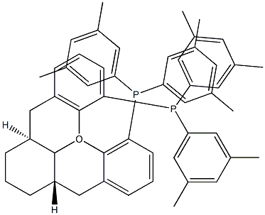 (-)-1,13-Bis[di(3,5-diMethylphenyl)phosphino]-(5aS,8aS,14aS)-5a,6,7,8,8a,9-hexahydro-5H-[1]benzopyrano[3,2-d]xanthene, 97%  (S,S,S)-(-)-Xyl-SKP Struktur