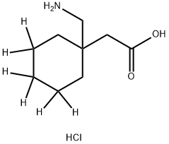 Gabapentin-d6 HCl Struktur