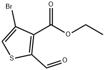 Ethyl 4-broMo-2-forMylthiophene-3-carboxylate Struktur