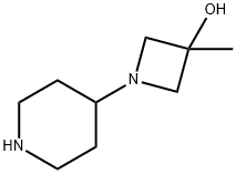 3-Methyl-1-(piperidin-4-yl)azetidin-3-ol Struktur