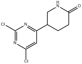 5-(2,6-DichloropyriMidin-4-yl)piperidin-2-one Struktur