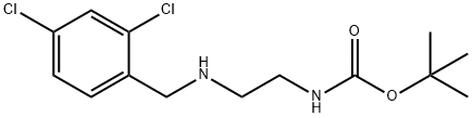 Tert-butyl (2-((2,4-dichlorobenzyl)aMino)ethyl)carbaMate Struktur