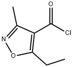 5-Ethyl-3-Methylisoxazole-4-carbonyl chloride Struktur