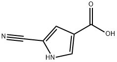 1H-Pyrrole-3-carboxylic acid, 5-cyano- Struktur